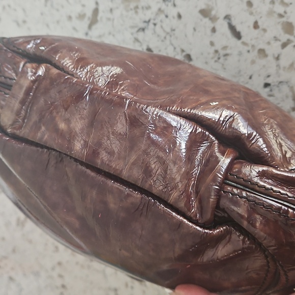 Givency Voyou Ebony Brown Leather Handbag - Picture 5 of 16